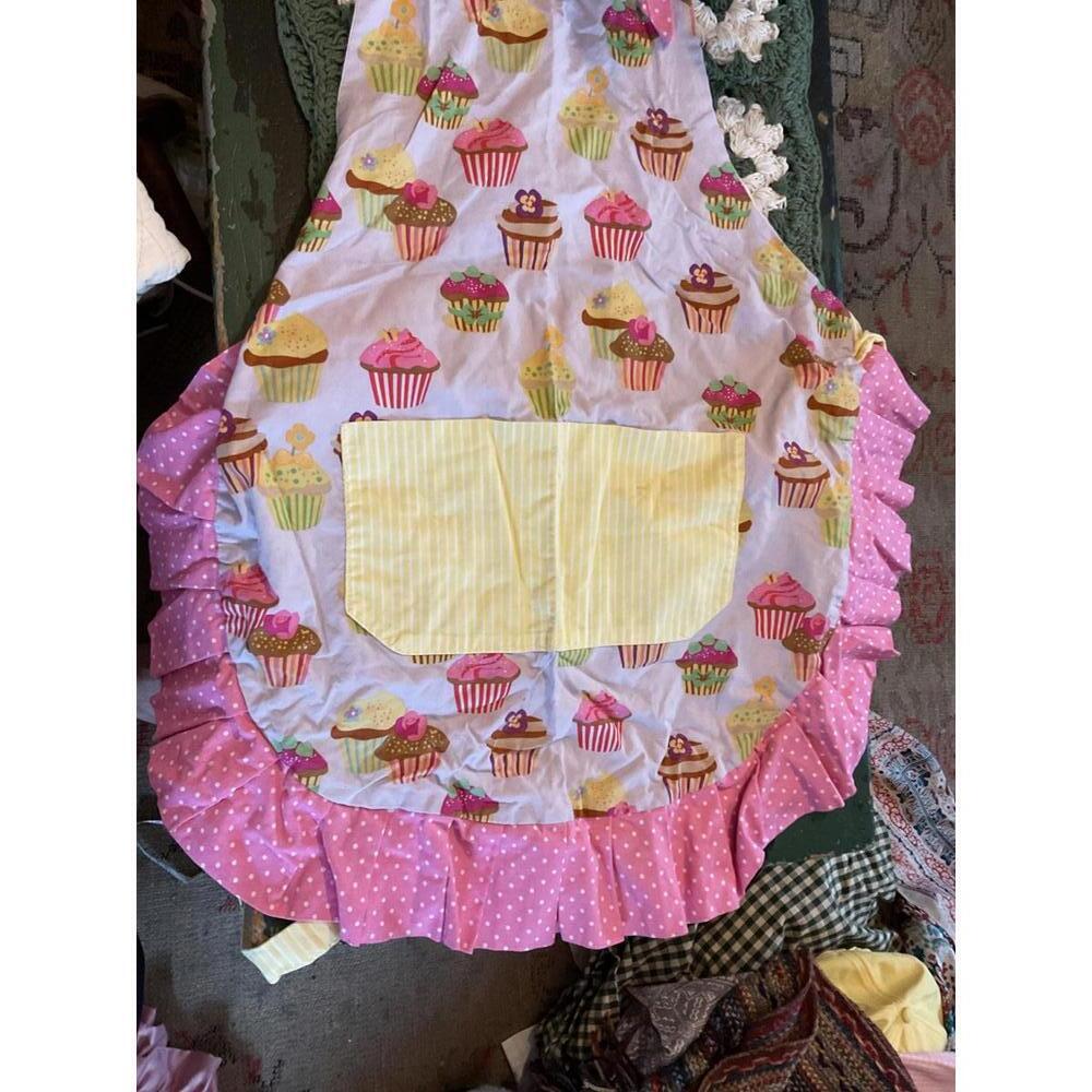 Flirty Aprons Cupcake Apron with Ruffle Trim One Size - Picture 4 of 9
